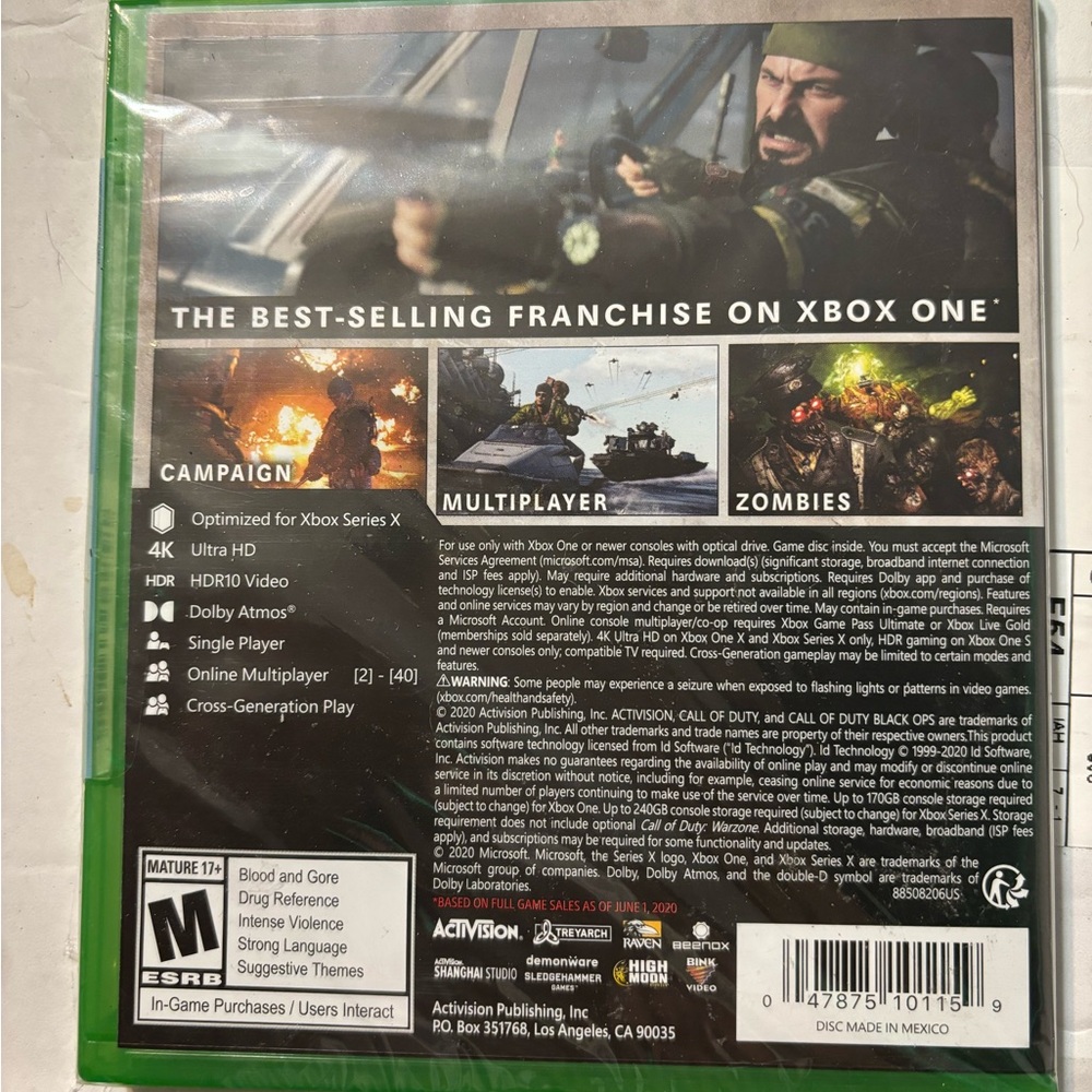 Call of Duty Black Ops Cold War for Xbox Series X and Xbox 1